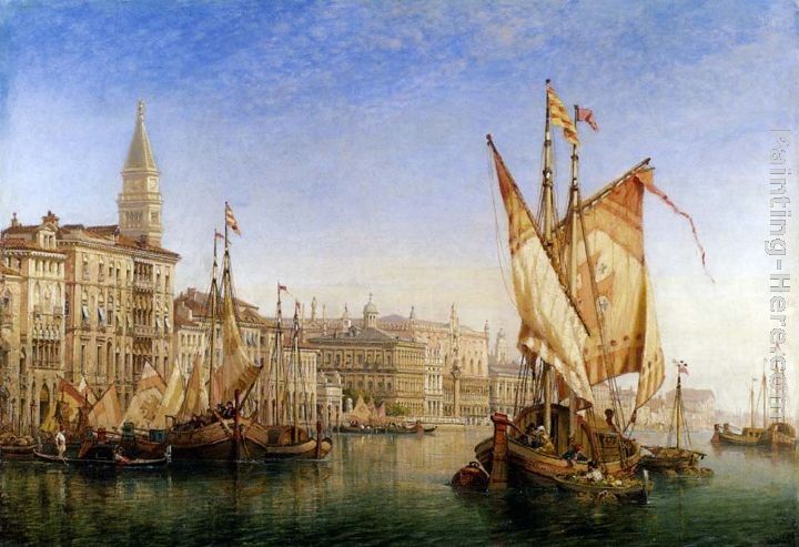 William Wilde The Doge's Palace From The Entrance To The Grand Canal